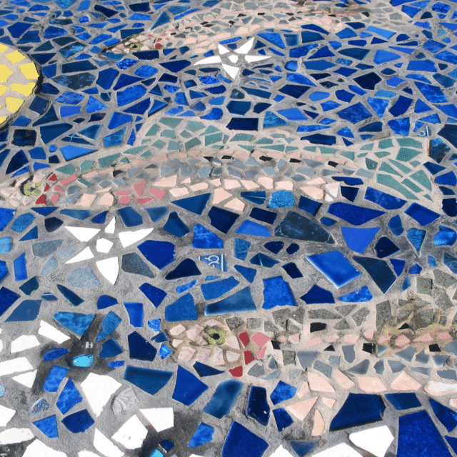 Granada Gardens mosaic table, Livermore