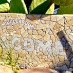 Stone mosaic sign - Gift to Middlebrook Gardens, by artist Carol Braham